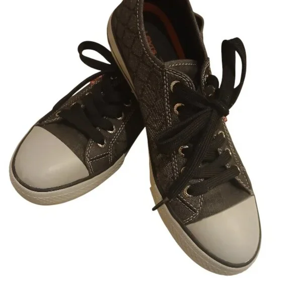 LEVI'S "Comfort" Gray & Black Canvas Sneakers Size 8 - NWOT - Picture 4 of 14